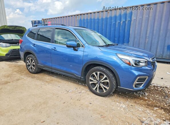 JF2SKAUC5MH435604 2021 SUBARU FORESTER Синий Передняя правая четверть