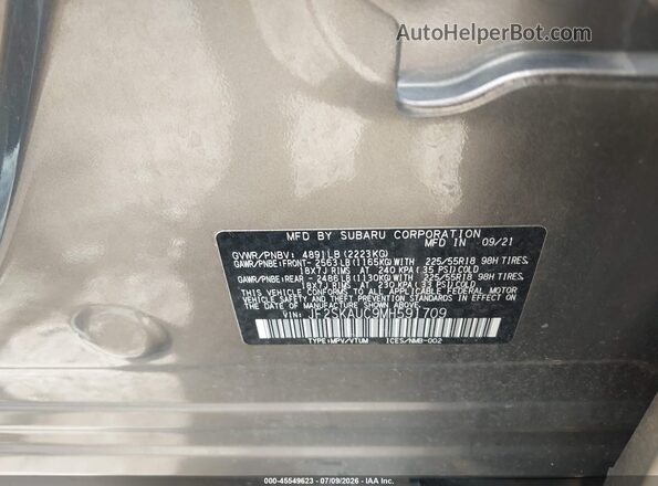 JF2SKAUC9MH591709 2021 SUBARU FORESTER Brown Շարժիչի բաժամունքի տեսք