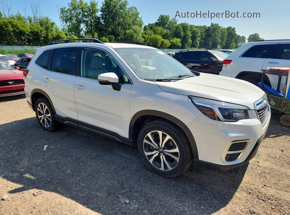 JF2SKAUCXMH496575 2021 SUBARU FORESTER White წინა მარჯვენა