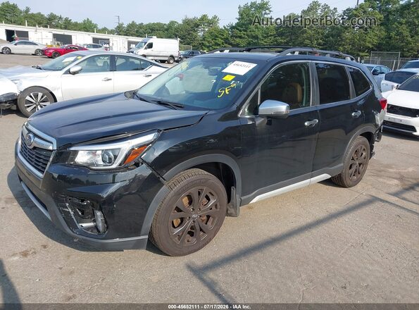 JF2SKAWC2KH515548 2019 SUBARU FORESTER Black Vista tres cuartos delantera izquierda