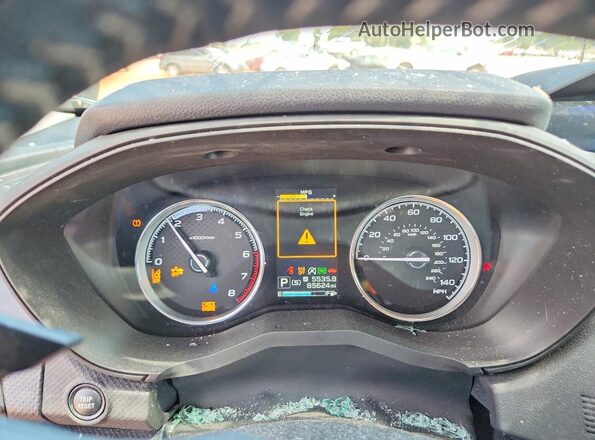 JF2SKAWC6KH407269 2019 SUBARU FORESTER Black Instrument cluster view