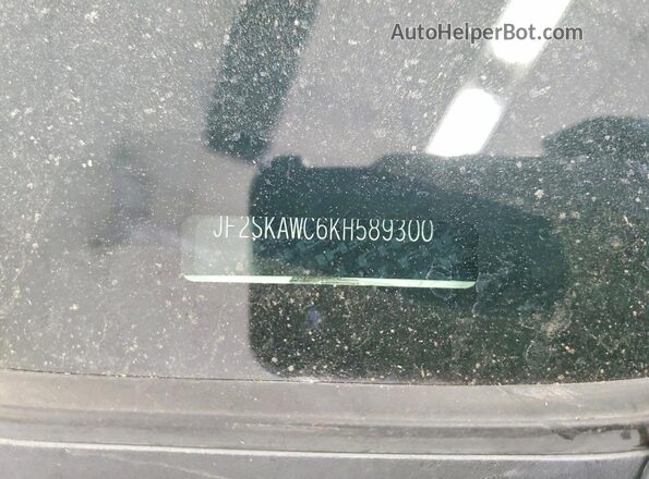 JF2SKAWC6KH589300 2019 SUBARU FORESTER White Вид наклейки з VIN-кодом