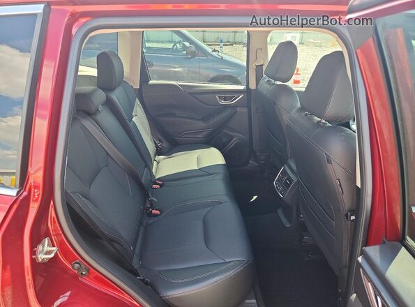 JF2SKAWC9KH428181 2019 SUBARU FORESTER Red Widok wnętrza z tyłu