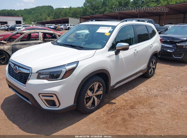 JF2SKAXC0MH549022 2021 SUBARU FORESTER White Vista tres cuartos delantera izquierda