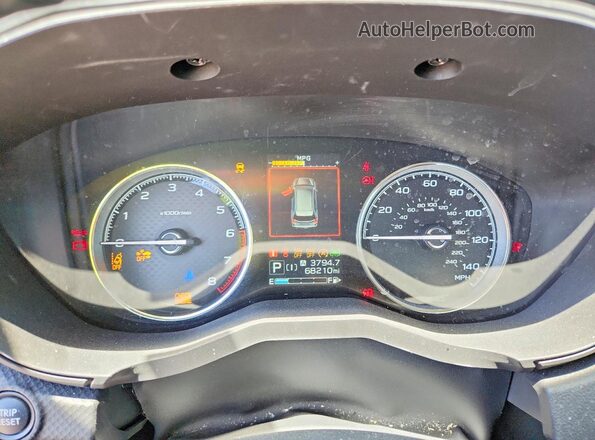 JF2SKAXC1MH572650 2021 SUBARU FORESTER Gray Вид щитка приладів