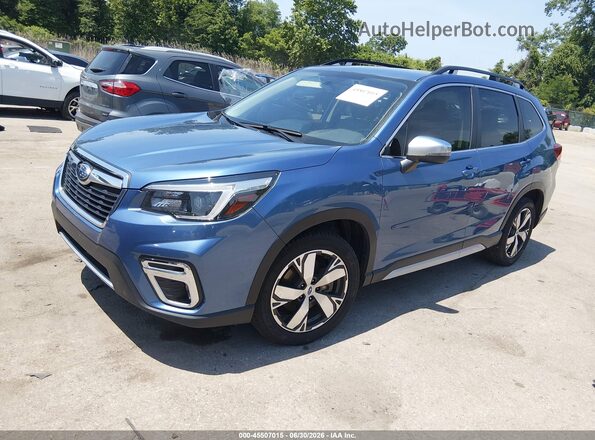 JF2SKAXC2MH530696 2021 SUBARU FORESTER Blue წინა მარცხენა ხედი სამი მეოთხედიდან