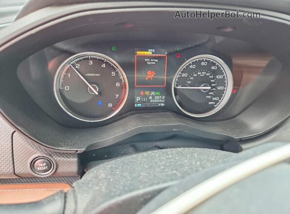 JF2SKAXC3MH574867 2021 SUBARU FORESTER White Instrument cluster view