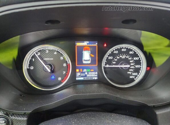 JF2SKAXC6MH417883 2021 SUBARU FORESTER White Instrument cluster view