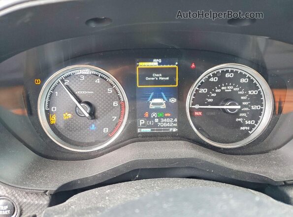 JF2SKAXC7LH558864 2020 SUBARU FORESTER Black Вид щитка приладів