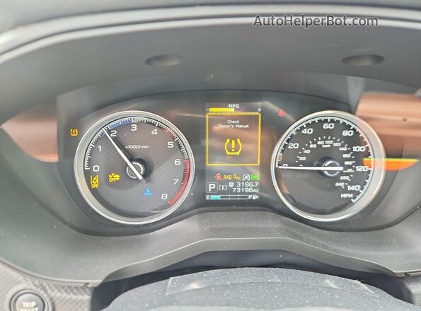 JF2SKAXC8LH488419 2020 SUBARU FORESTER Black Instrument cluster view
