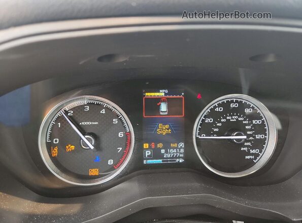 JF2SKAXC8LH605397 2020 SUBARU FORESTER Черный Вид щитка приборов