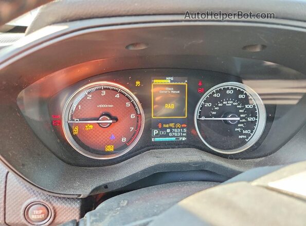 JF2SKAXC8MH437861 2021 SUBARU FORESTER Blue Instrument cluster view