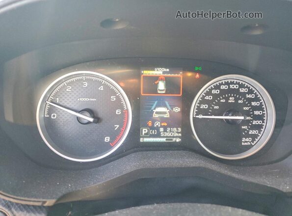 JF2SKEFC7LH552314 2020 SUBARU FORESTER Green Widok zestawu wskaźników