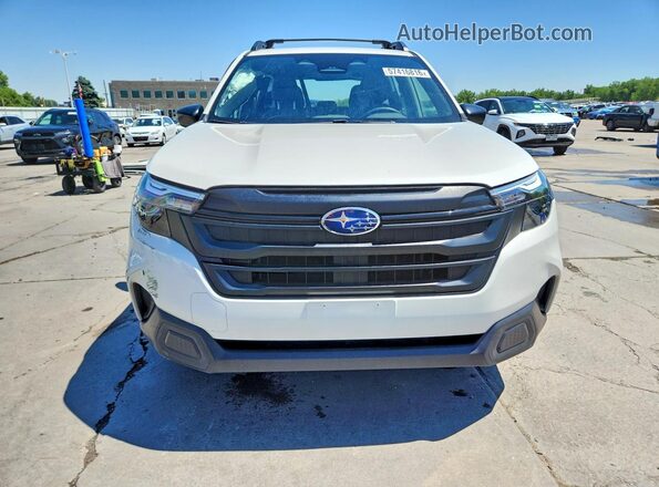 JF2SLDAC5SH441855 2025 SUBARU FORESTER White Դիմացի տեսք