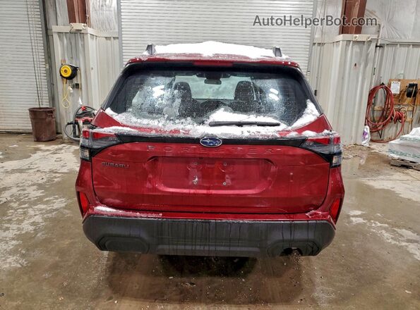 JF2SLDAC6SH566928 2025 SUBARU FORESTER Red უკანა ხედი
