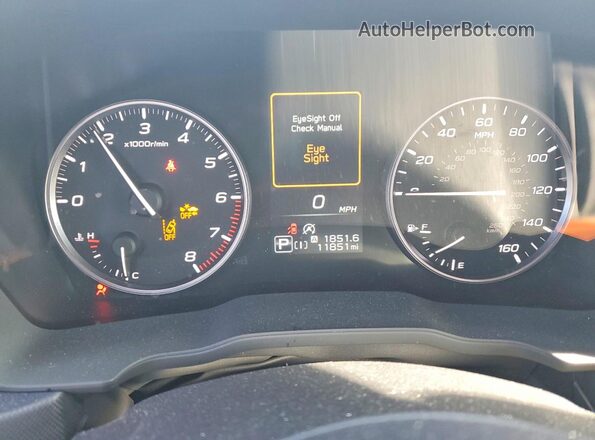 JF2SLDBC2SH618568 2025 SUBARU FORESTER White Instrument cluster view