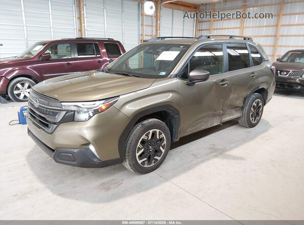 JF2SLDDC9SH508338 2025 SUBARU FORESTER Зеленый Передняя левая четверть