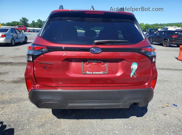 JF2SLDDCXSH566751 2025 SUBARU FORESTER Burgundy Rear view