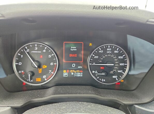 JF2SLDFC2SH617091 2025 SUBARU FORESTER White Instrument cluster view