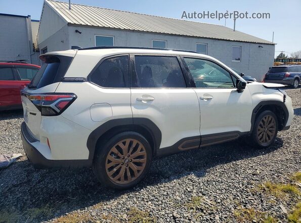 JF2SLDHC3SH537232 2025 SUBARU FORESTER White უკანა მარჯვენა
