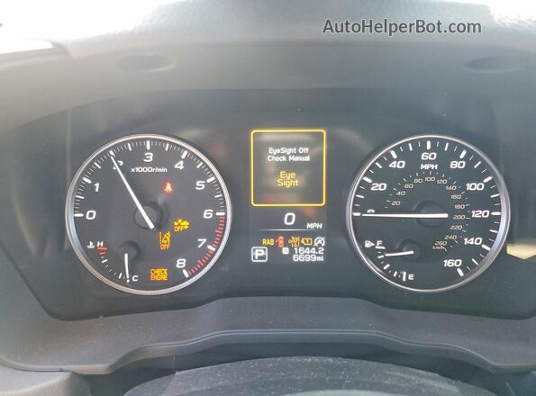 JF2SLDHC3SH537232 2025 SUBARU FORESTER White ხელსაწყოთა პანელის ხედი