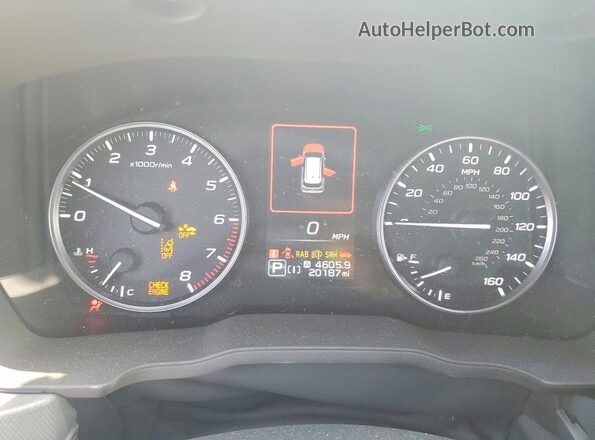 JF2SLDHC4SH432005 2025 SUBARU FORESTER White Вид щитка приладів
