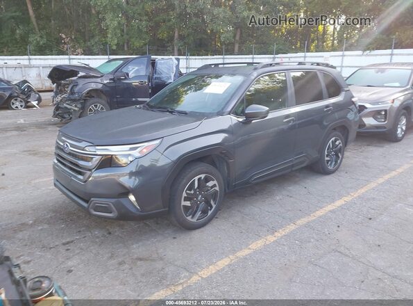 JF2SLDRC1SH411241 2025 SUBARU FORESTER Gray Առջևի ձախ երեք քառորդ տեսարան