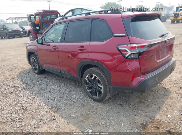 JF2SLDRC2SH522168 2025 SUBARU FORESTER Burgundy უკანა მარცხენა