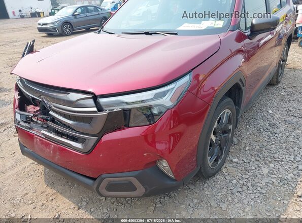 JF2SLDRC2SH522168 2025 SUBARU FORESTER Burgundy წინა ხედი