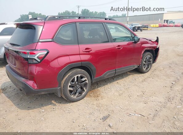 JF2SLDRC2SH522168 2025 SUBARU FORESTER Burgundy უკანა მარჯვენა