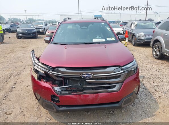 JF2SLDRC2SH522168 2025 SUBARU FORESTER Burgundy ხელსაწყოთა პანელის ხედი