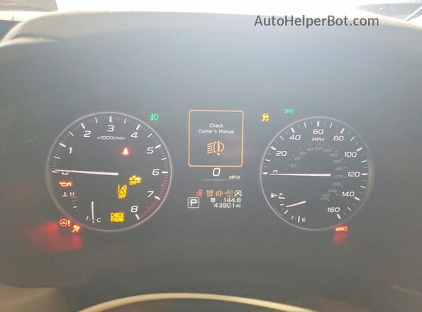 JF2SLDRC6SH429363 2025 SUBARU FORESTER Синий Вид щитка приборов