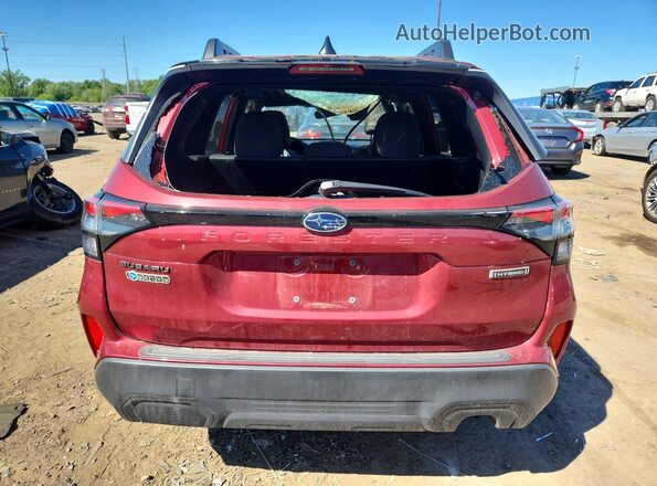 JF2SLSED8SH456311 2025 SUBARU FORESTER Red Вид ззаду