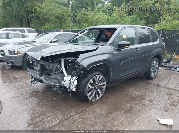 JF2SLSTD0SH448321 2025 SUBARU FORESTER Gray წინა მარცხენა ხედი სამი მეოთხედიდან