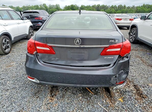 JH4KC1F51GC000749 2016 ACURA RLX Gray Rear view