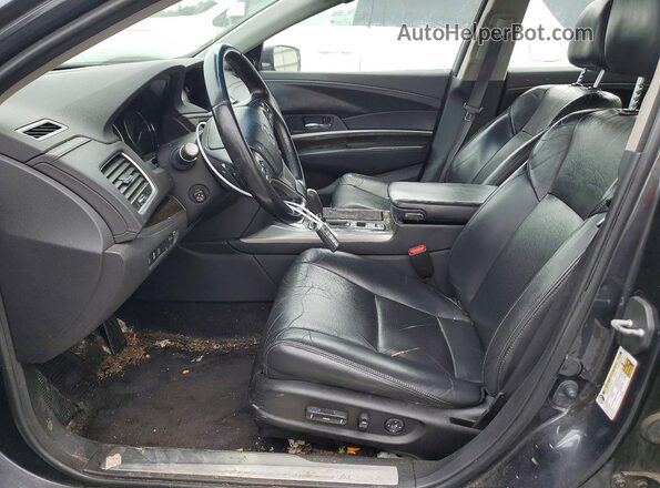 JH4KC1F51GC000749 2016 ACURA RLX Gray Front interior view