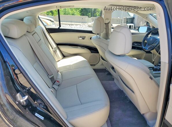 JH4KC1F52GC001330 2016 ACURA RLX Black Rear seats view