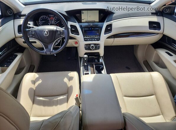 JH4KC1F54HC000861 2017 ACURA RLX Black Առջևի վահանակի տեսք