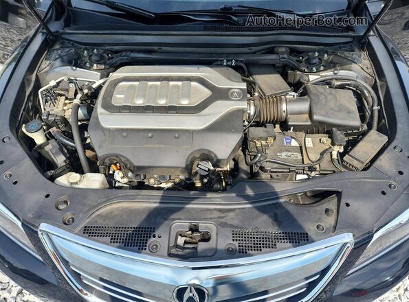 JH4KC1F54HC000861 2017 ACURA RLX Black Սալոնի հետևի տեսք