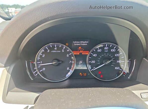 JH4KC1F54HC000861 2017 ACURA RLX Black Սարքավորումների վահանակի տեսք
