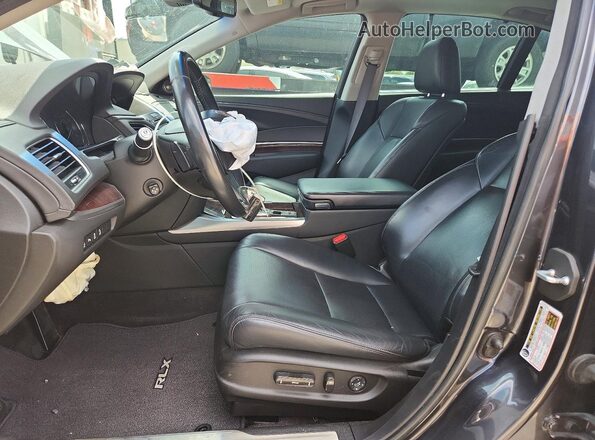 JH4KC2F92HC000124 2017 ACURA RLX Gray Front interior view