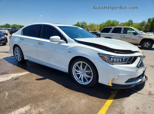 JH4KC2F93JC000204 2018 ACURA RLX White Delantero derecho
