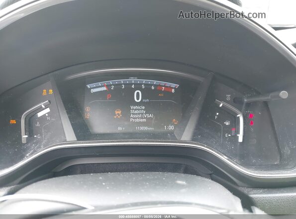 JHLRW2H52KX013850 2019 HONDA CR-V White უკანა სავარძლების ხედი