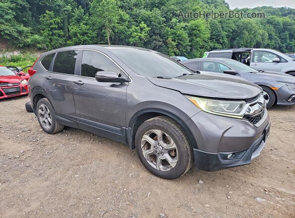 JHLRW2H52KX016540 2019 HONDA CR-V Gray Передня права чверть