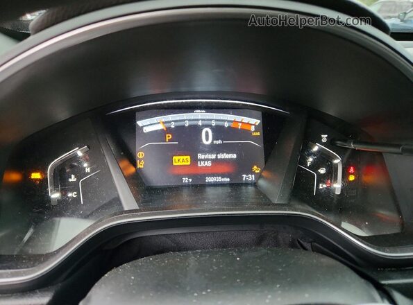 JHLRW2H52KX016540 2019 HONDA CR-V Gray Вид щитка приладів