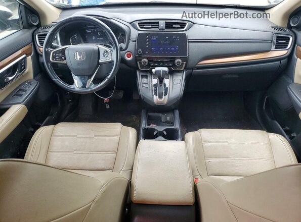 JHLRW2H81KX014336 2019 HONDA CR-V White Dashboard view