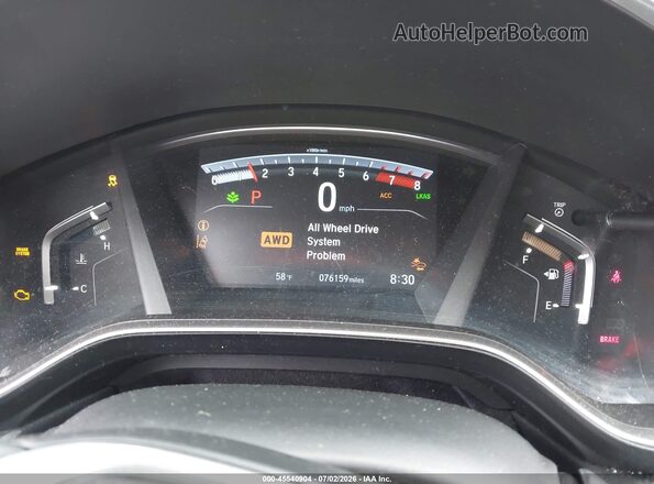 JHLRW2H8XKX022581 2019 HONDA CR-V Black Вид задніх сидінь