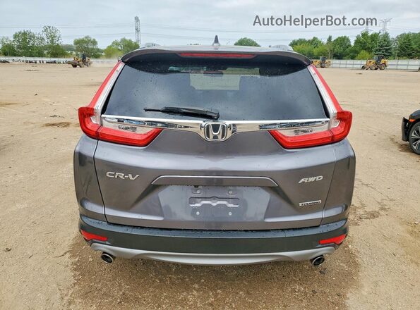 JHLRW2H90KX005765 2019 HONDA CR-V Gray Вид ззаду