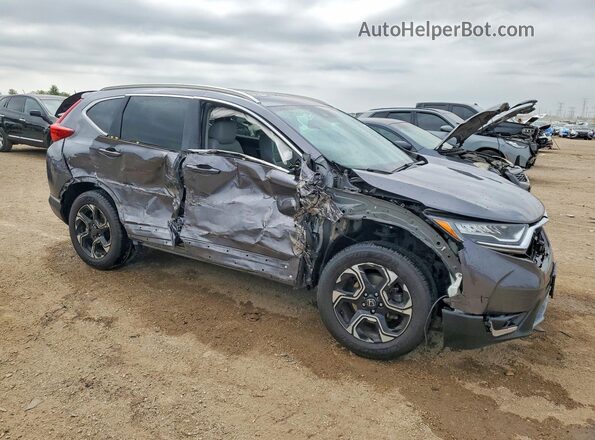 JHLRW2H90KX005765 2019 HONDA CR-V Gray Передня права чверть