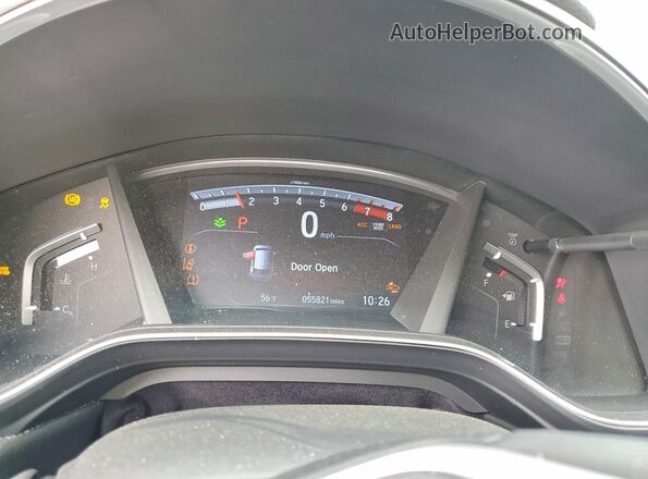 JHLRW2H90KX005765 2019 HONDA CR-V Gray Вид щитка приладів